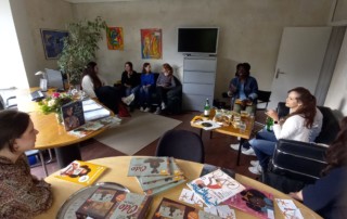 Die Städtegruppe Hamburg zu Besuch bei Dayan Kodua vom Gratitude Verlag