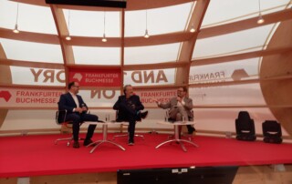 von links nach rechts: Andrej Zwitter, Gerd Scobel, Markus Gabriel